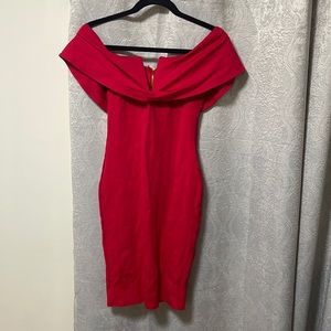 Red fashion nova dress